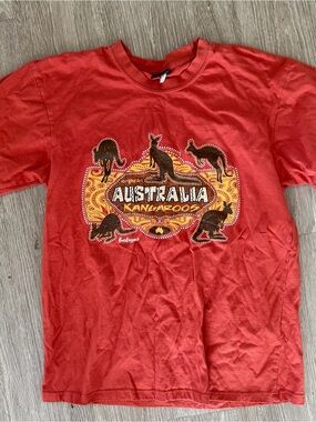 Australia Kangaroos Orange graphic t-shirt sz XL